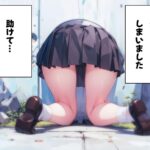 d_465731│【壁尻】ドジっ子JKが壁にハマってる！？恥じらう女子にイタズラし放題【ラッキースケベ】││羞恥