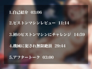 d_519418│【実演オナニー】ピストンマシンに犯●れたいと志願した変態ちゃん！機械の無慈悲なピストンで強○無限絶頂！！││音声付き