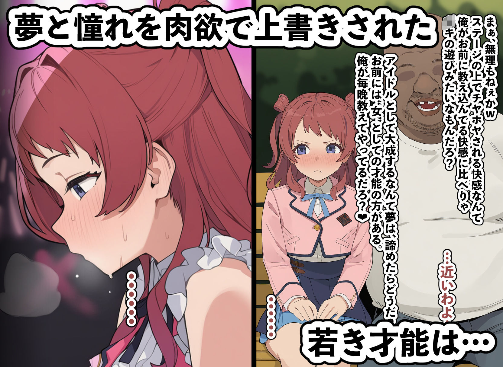 d_653977│孕星学園・花〇咲季〜トップアイドルの輝く原石は道半ばで汚い不細工オヤジだけの淫らな妻へと堕ちる〜││妊婦